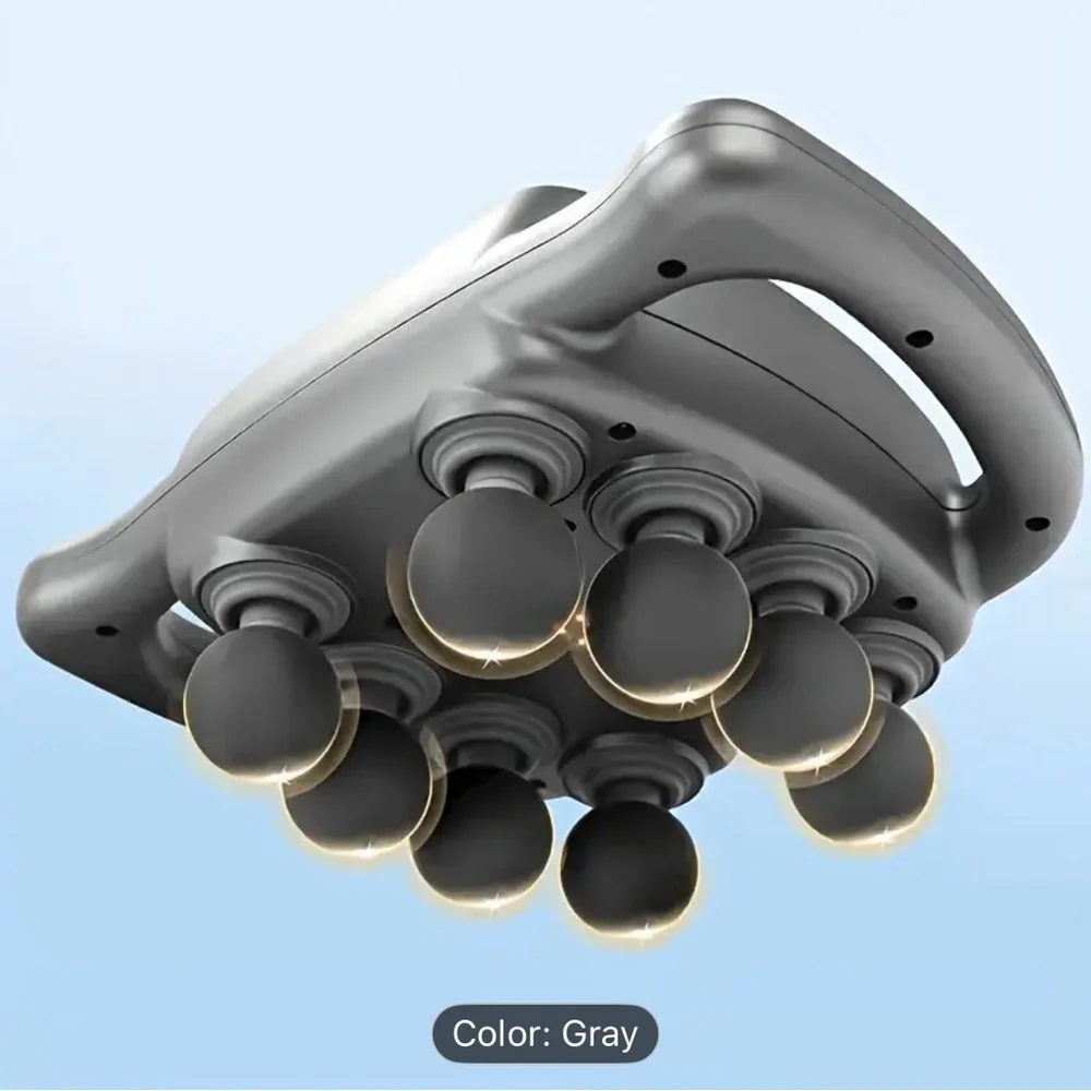 Gray multifunctional Massage, Muscle Massager, 8 Massage Heads